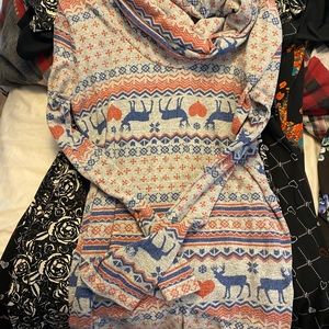 Knee length warm dress